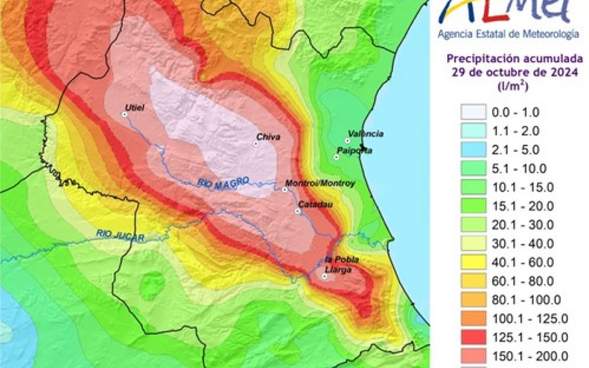 UNA DANA EXCEPCIONAL CON INUNDACIONES CATASTRÓFICAS